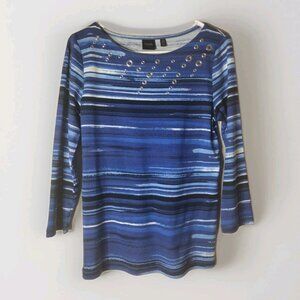 Rafaella Top Small Petite Stretch Grommet